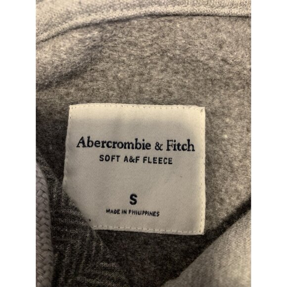 Abercrombie & Fitch S Soft Fleece Catton Chevron Pullover Hoodie Jacket - Picture 3 of 8